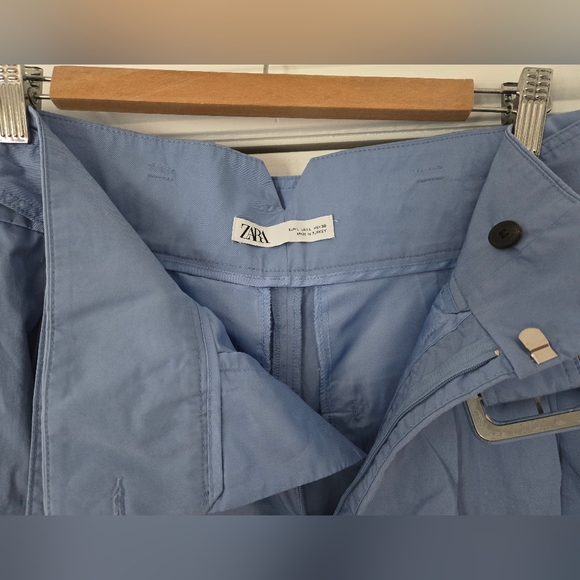 Zara Wide Leg Belted Trousers size L - Picture 5 of 7